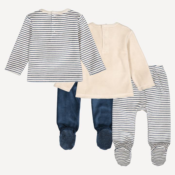 Produktbild La Redoute Collections 2er-Pack Pyjamas aus Samt (98)