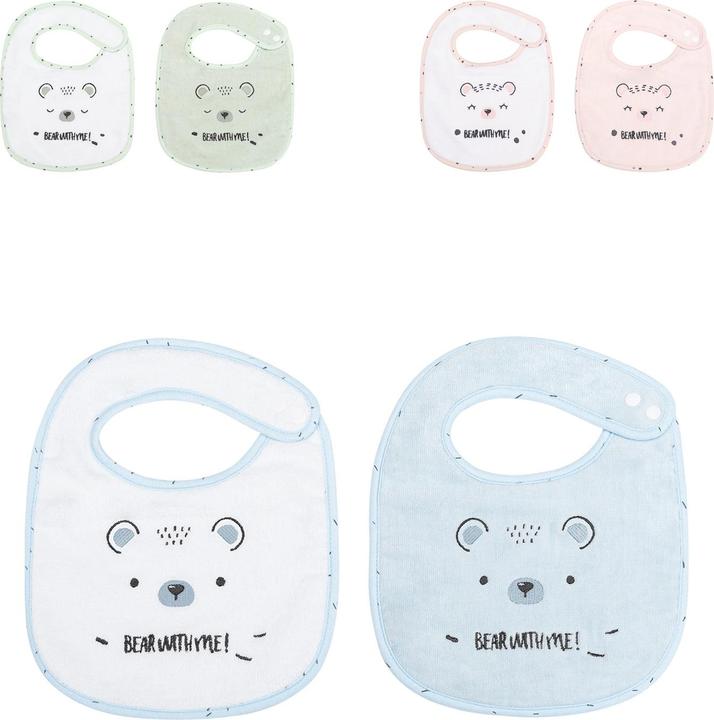 Kikkaboo Baby Bib Set of 2 Bear 23 x31 (12 months)
