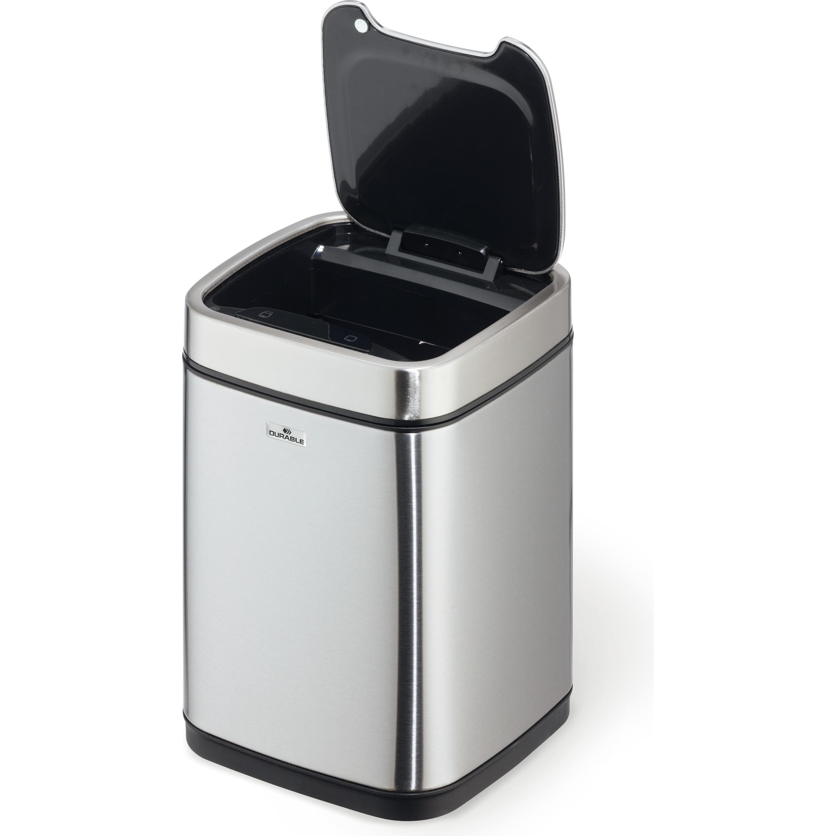 Durable NO TOUCH - Abfalleimer, Abfalleimer, Silber