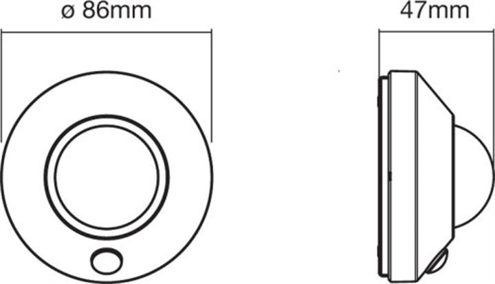 Actual product image Ledvance Nightlux Ceiling