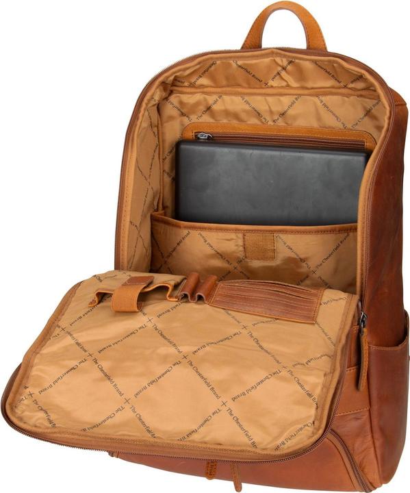 Image du produit Chesterfield Rich Leren ordinateur portable Rugtas - 15,4 inch - Cognac (19 l)