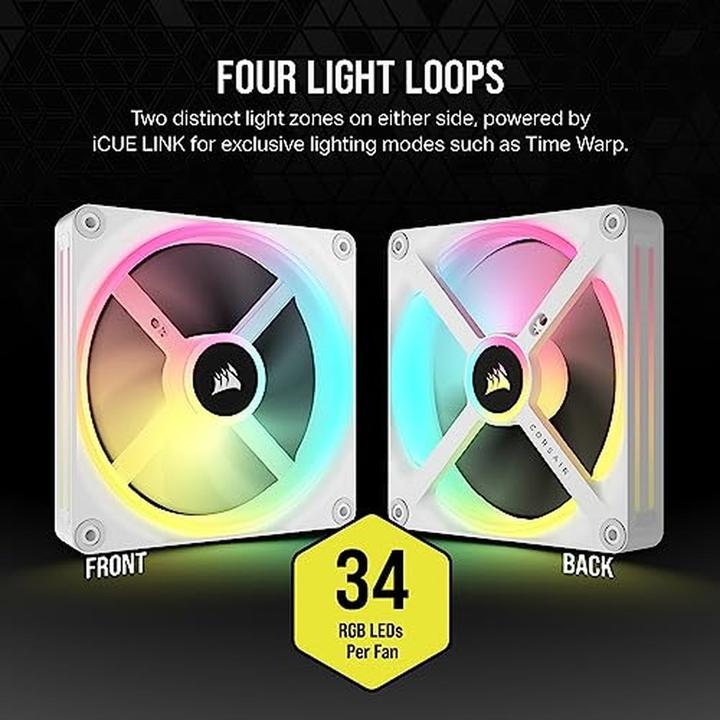 Actual product image Corsair Icue Link QX140 (140 mm, 2 x)