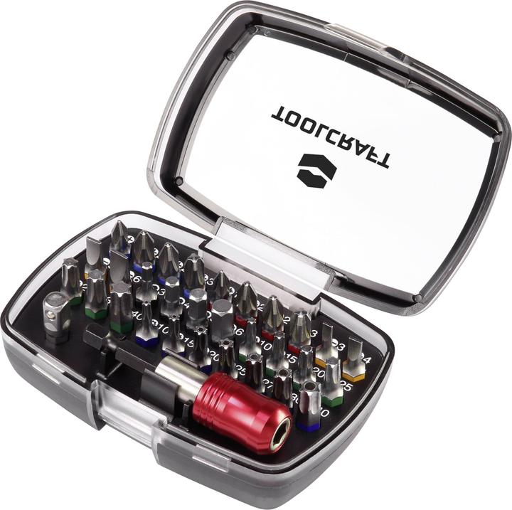 Actual product image Toolcraft 32pcs. bit set with colour coding (Allen screw)