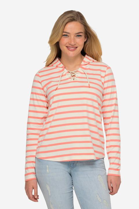 Produktbild Laurasøn T-Shirt, Ringel, Kapuze, Langarm (M)