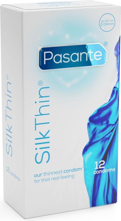Pasante Silk Thin Condoms - 12 Pcs (12 pcs.)