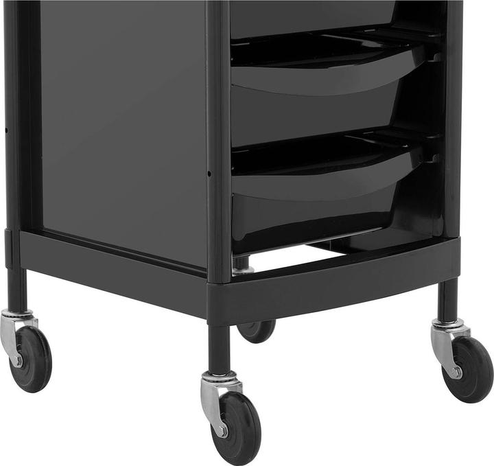 Actual product image Physa Hair Salon Trolley - 10 kg - 6 drawers with 3 dividers - hairdryer holder - 420 x 390 mm shelf