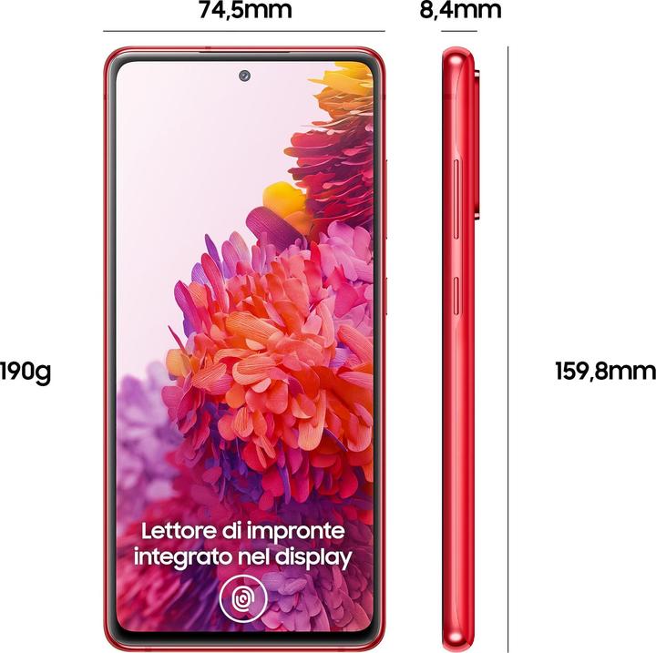 Image du produit Samsung Galaxy S20 FE (Snapdragon) UE (128 Go, Cloud Red, 6.50", Double SIM, 4G)