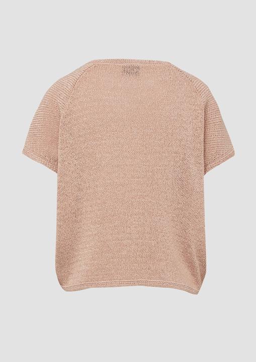 Produktbild s.Oliver Strickpullover Ärmelloser Strickpullover im Relaxed Fit mit U-Boot-Ausschnitt (XS)