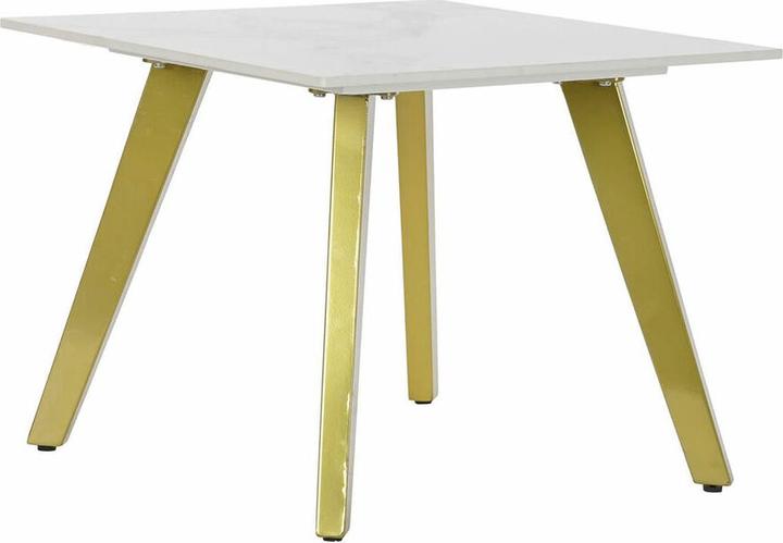 Actual product image DKD Home Decor Console White Golden Metal Ceramic 60 x 60 x 48 cm (60 x 60 x 48 cm)