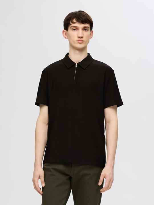 Immagine prodotto Selected Polo con mezza zip a pieghe (S)