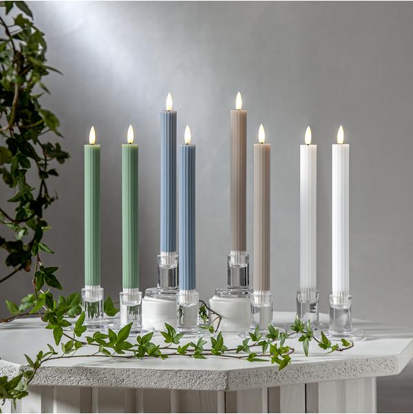 Produktbild Star Trading LED Dinner Kerze 2P Flamme Stripe (2 x)