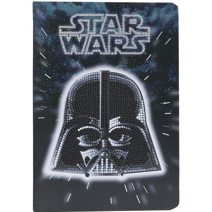 Craft Buddy Darth Vader, Crystal Art Notizbuch 18x26cm