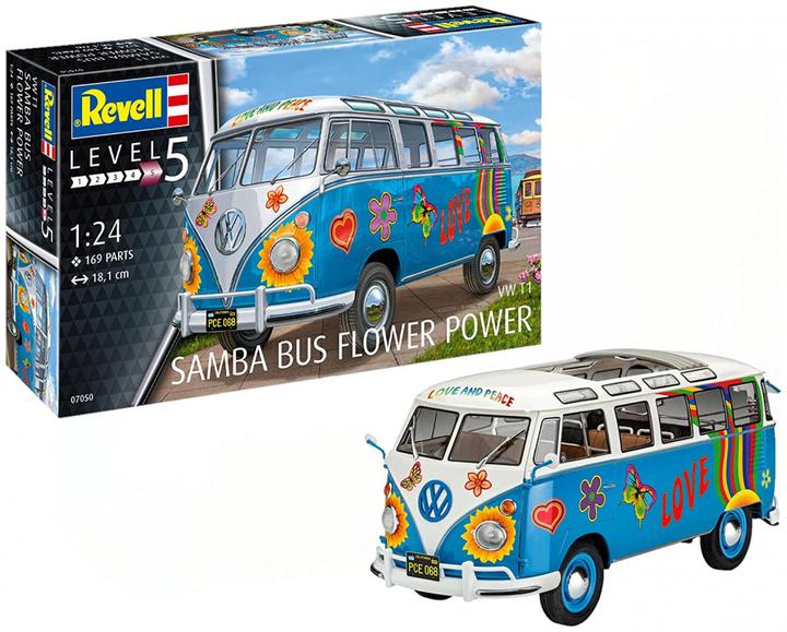 Actual product image Revell VW T1 Samba Flower Power