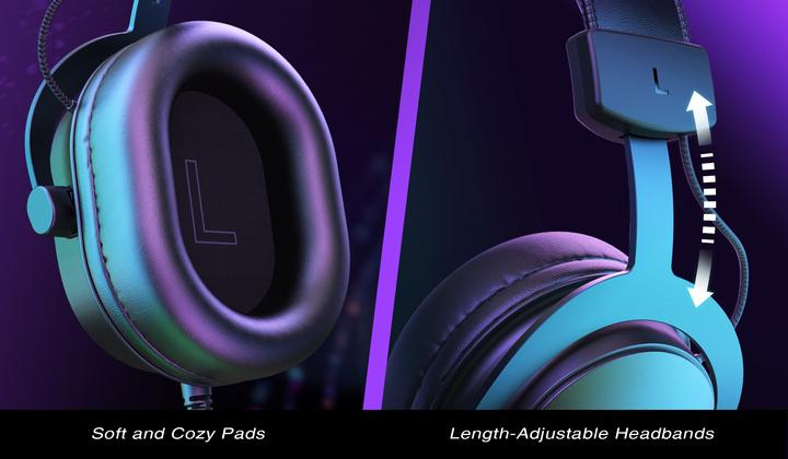 Produktbild Fifine H9 black 3.5MM + USB dual connector headphone for gaming, streaming, recording (Kabelgebunden)