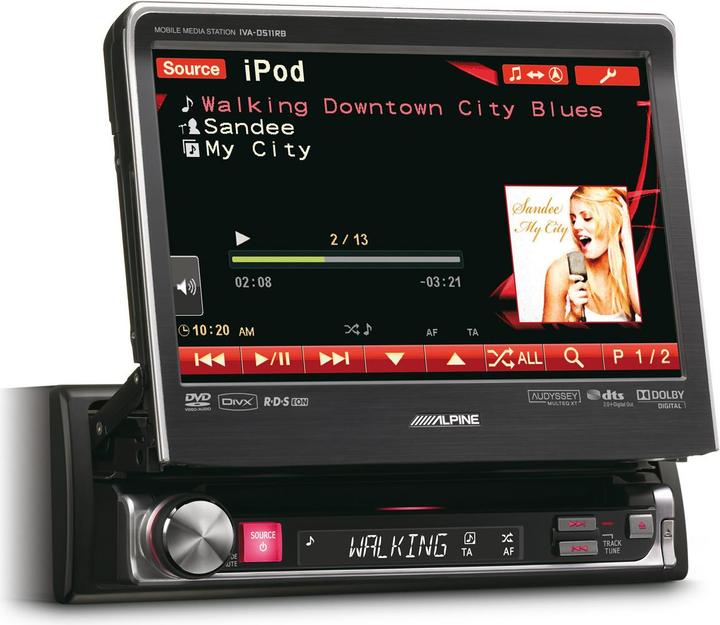 Produktbild Alpine IVA-D511RB (Rot, Blau)