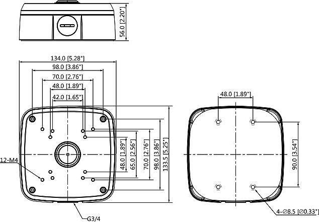 Image du produit Dahua PFA121 Boîte de jonction pour caméra