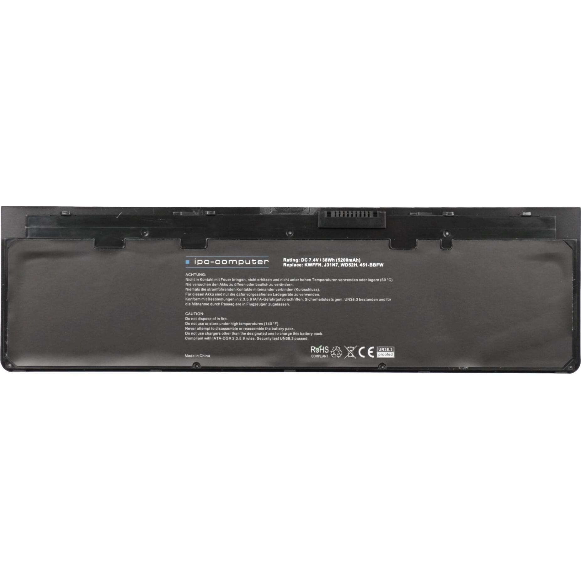 IPC WD52H (4 Zellen, 4800 mAh), Notebook Akku