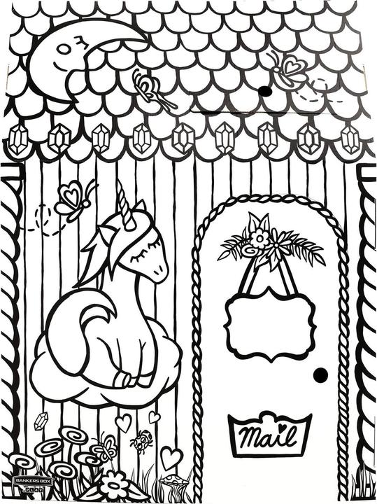 Actual product image Fellowes Unicorn Colouring Playhouse