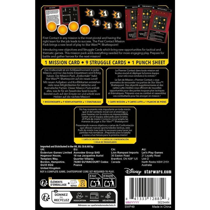 Actual product image Atomic Mass Games Jeu Star Wars - Shatterpoint : Premier Contact (Set de Mission)