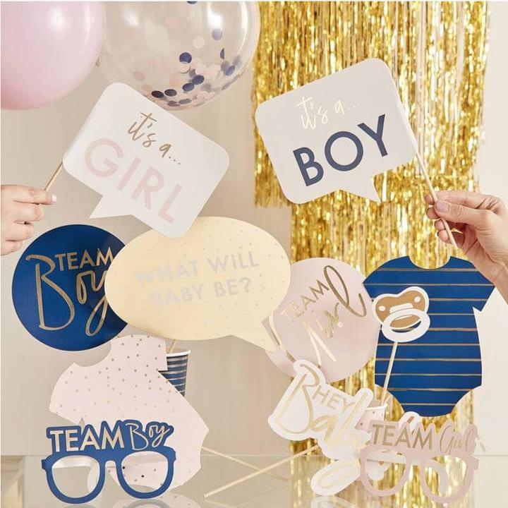 Actual product image Ginger Ray Photobooth Accessories Gender Reveal