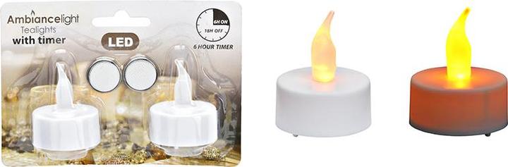 Produktbild G. Wurm LED Teelichte mit Timer (2 x)
