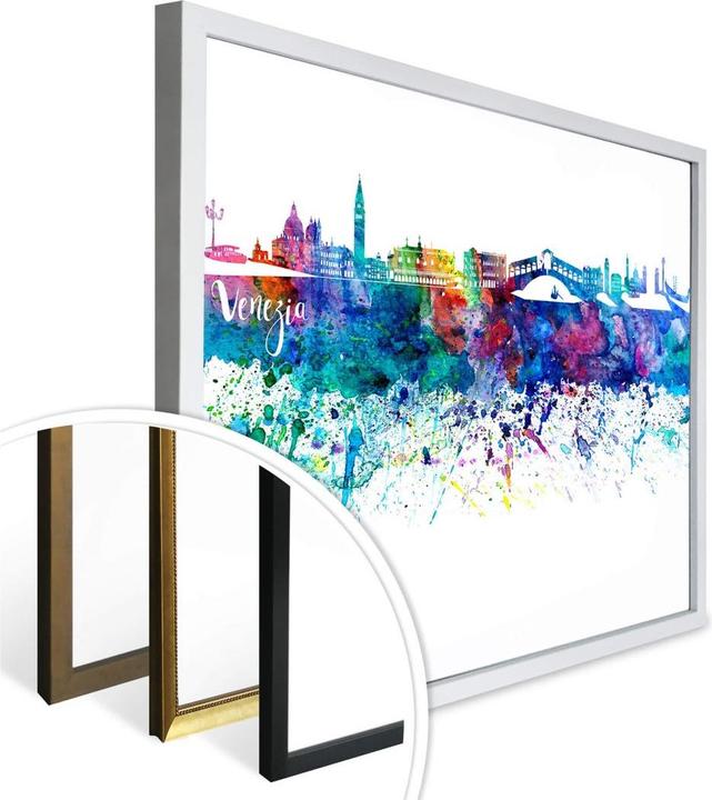 Immagine prodotto Trenddeko Bleichner - Acquerello di Venezia Skyline (80 x 100 cm)