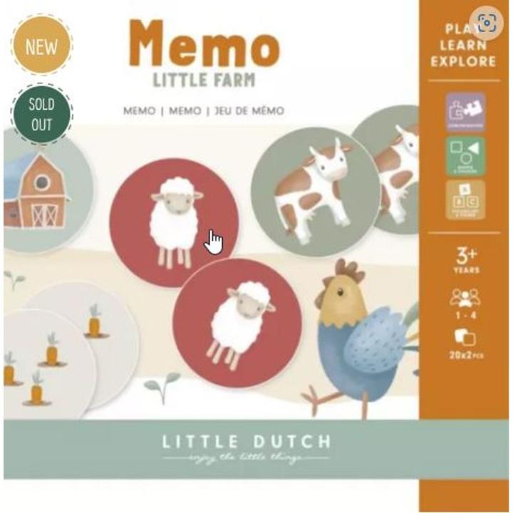 Actual product image Little Dutch Memo Little Farm FSC