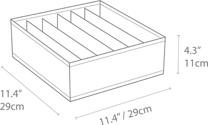 Immagine prodotto Bigso Organizzatore SOFT Grigio - 6 scomparti (29 x 29 x 11 cm)