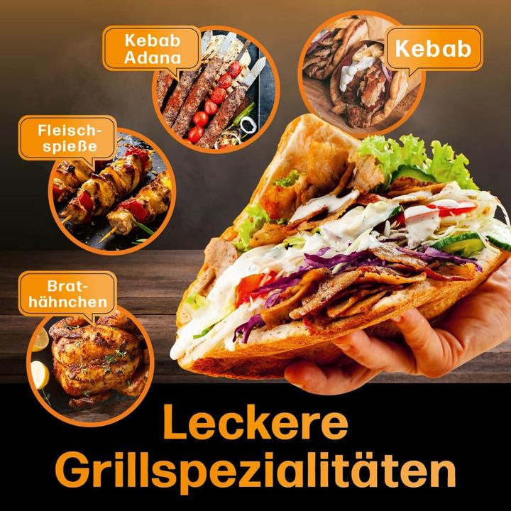 Actual product image Gourmetmaxx Kebab grill 05914