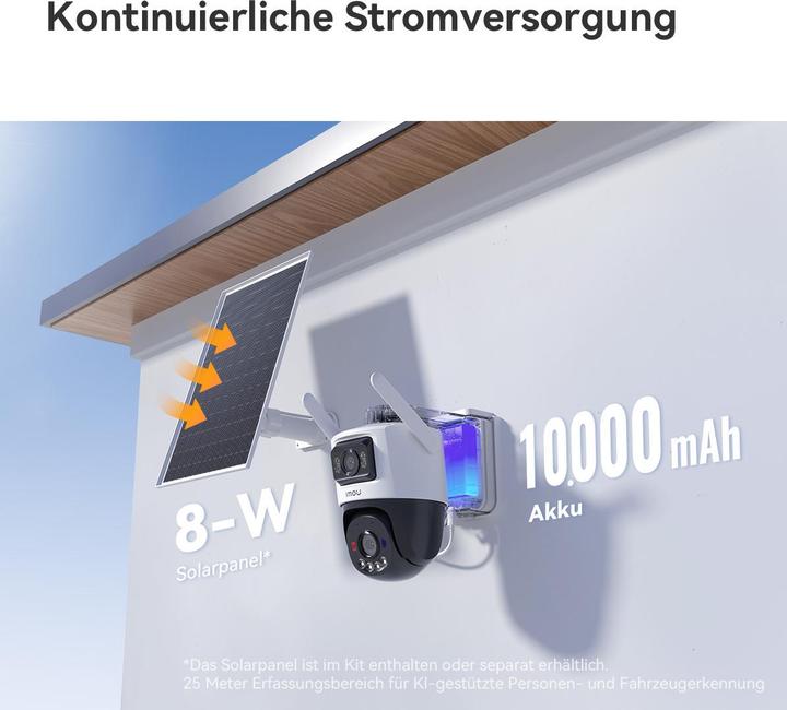 Image du produit Imou Überwachungskamera AOV Dual Kit, mit Solarpanel, aussen, weiss (2880 x 1620 Pixels)