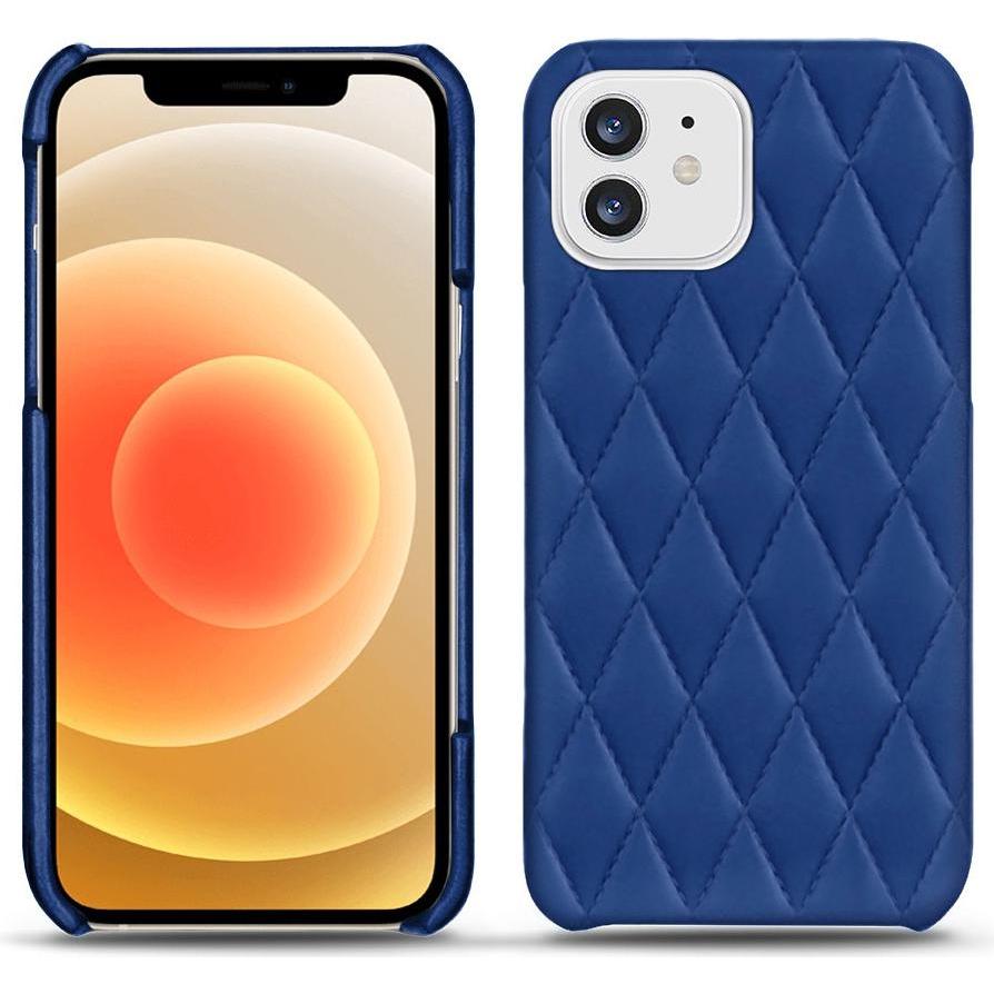 Noreve Lederschutzhülle (Apple iPhone 12 mini), Smartphone Hülle, Blau