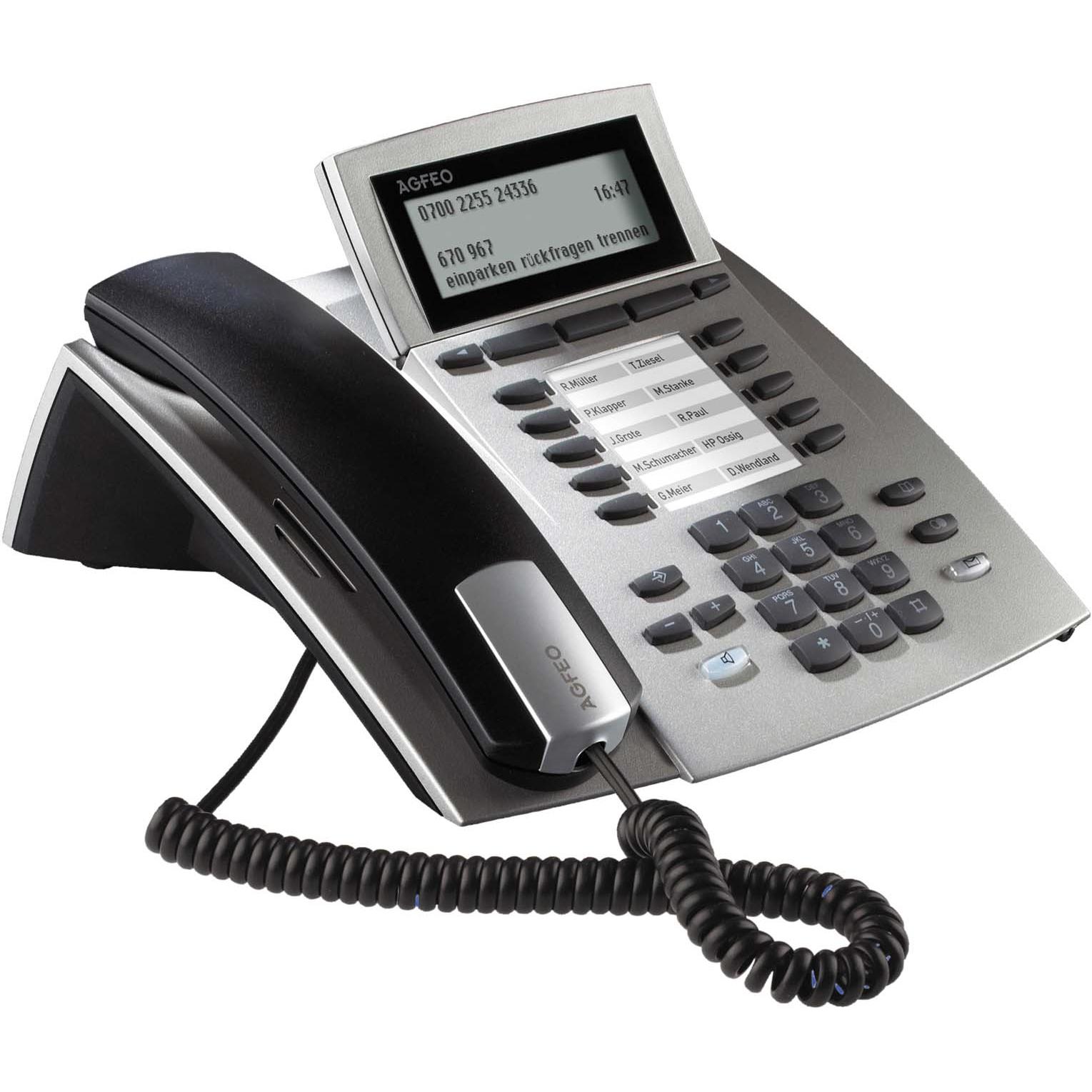 Agfeo ST 42 silber, Telefon, Silber