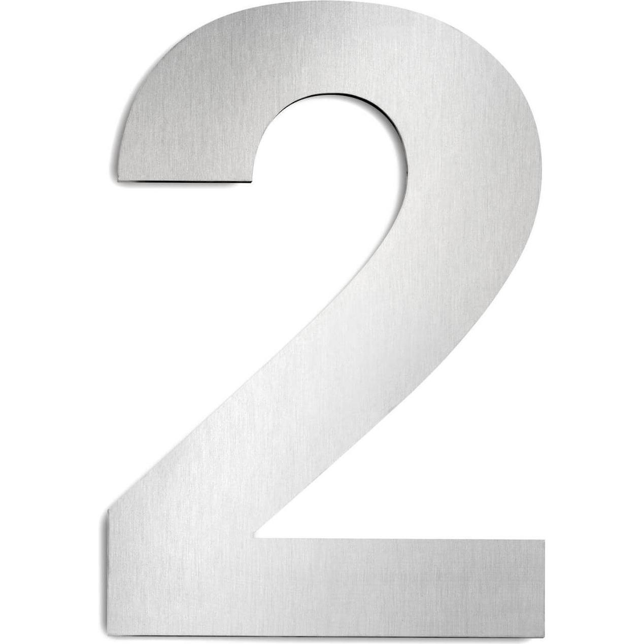 CMD, Hausnummer + Türschild, Hausnummer Gross IP44 Edelstahl Made in Germany CMD-G2