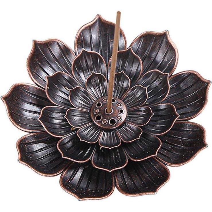 Thumbnail - JTI, Zubehör Raumduft, Räucherstäbchenhalter, Lotus - Bronze