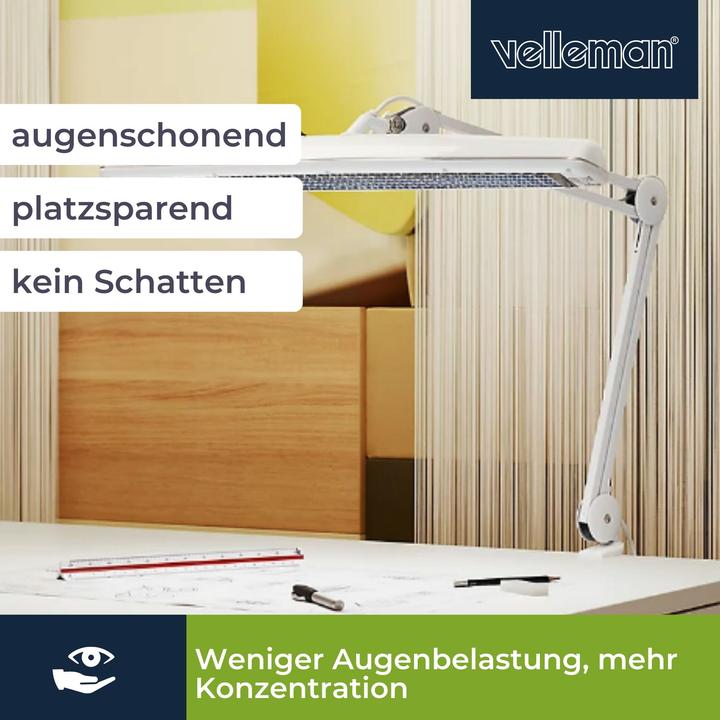 Image du produit Velleman Lampe de bureau (1150 lm, G5)