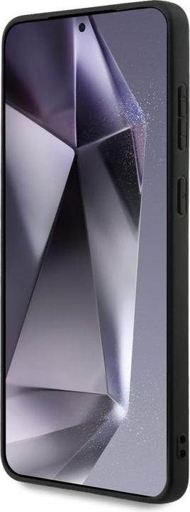 Actual product image BMW Case Leather Oversized Stripes MagSafe for Samsung Galaxy S25 Edge black (Samsung Galaxy S25 Edge)