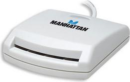 Image du produit Manhattan Lecteur de carte à puce - USB - blanc (USB)