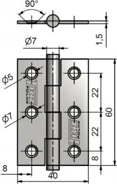 Immagine prodotto Stabilus CERNIERE PER PORTE J2 KZ60 ZINCATE 8260