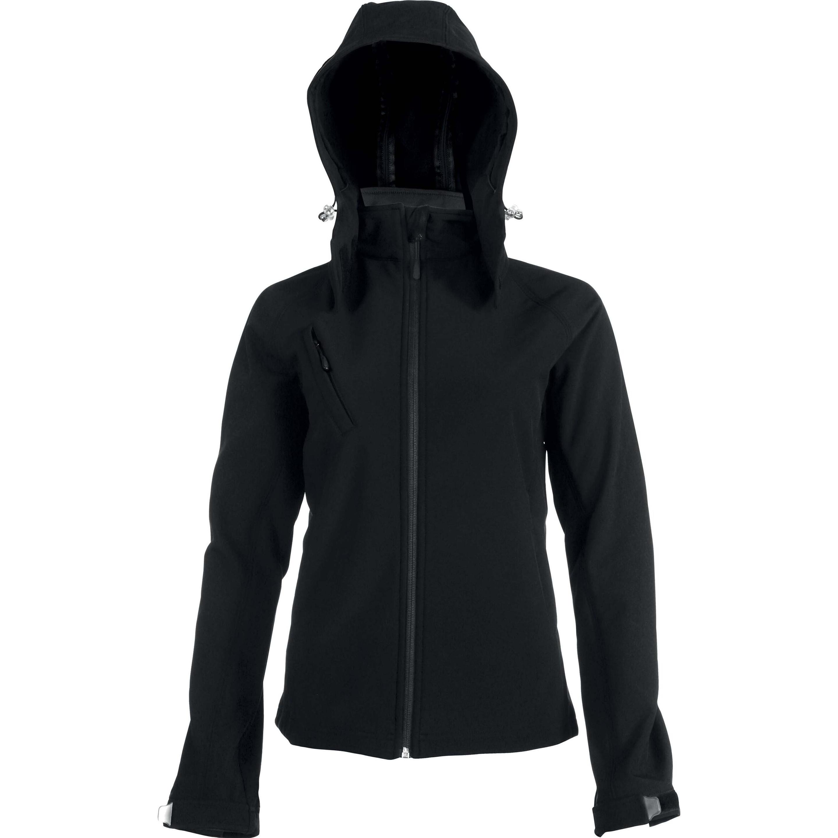 Kariban, Damen, Jacke, Softshell À Capuche Amovible (3XL), Blau, 3XL