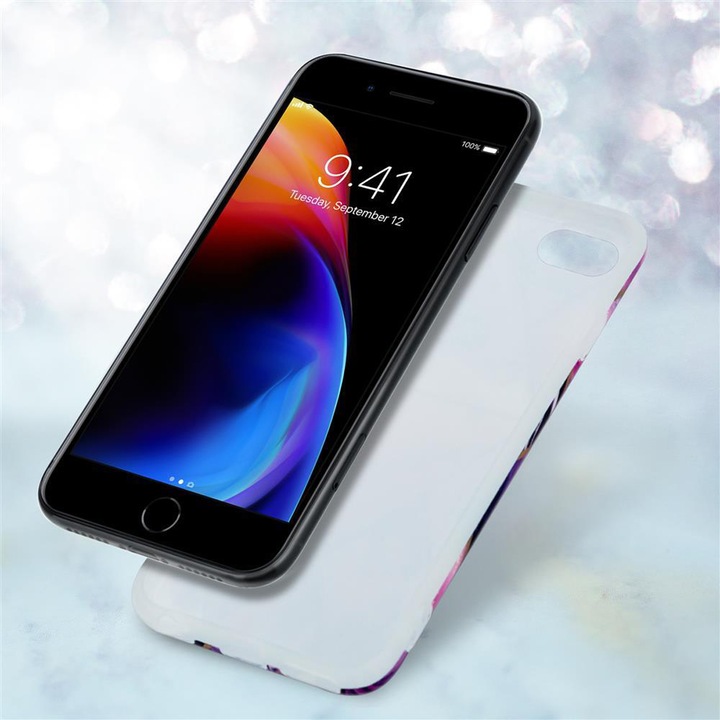 Produktbild Cadorabo IMD TPU Bunter Marmor Cover (Apple iPhone 7, Apple iPhone SE (2nd Gen))