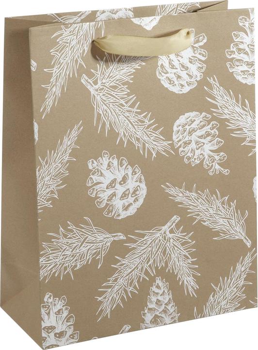 Immagine prodotto Sigel Sacchetto regalo Grande 260x330x120mm Coni e rami di pino (1x)