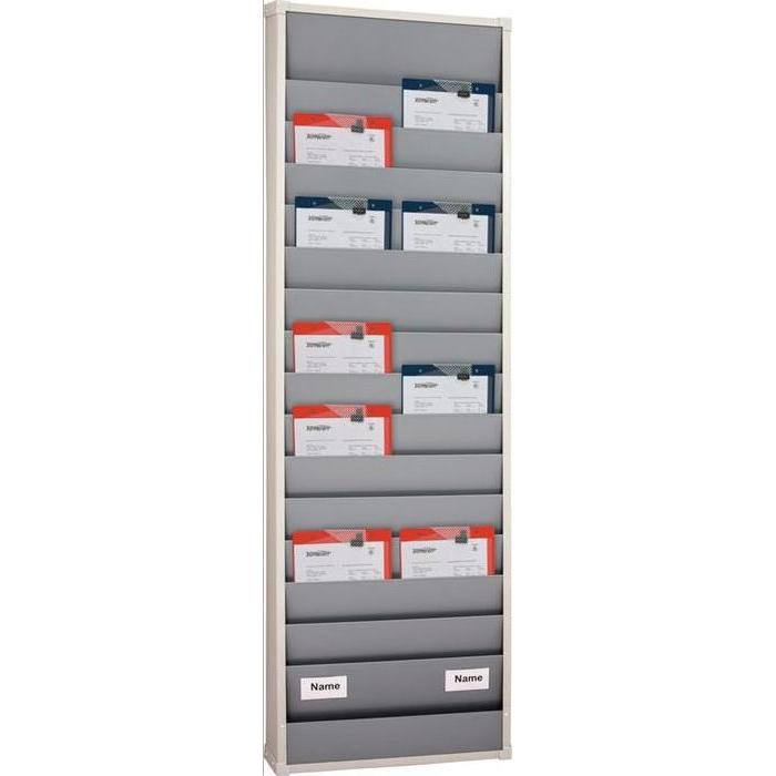 Eichner, Präsentationstafel, Werkstattplaner H1757xB554xT76 mm grau 2-reihig