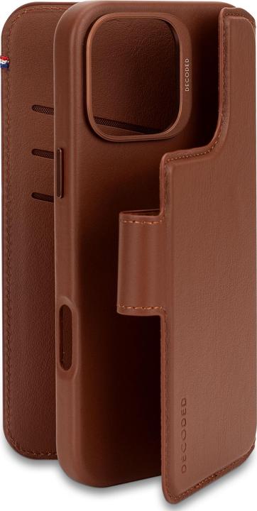 Actual product image Decoded Leather Detachable Wallet - Tan - iPhone 16 Pro Max (Apple iPhone 16 Pro Max)
