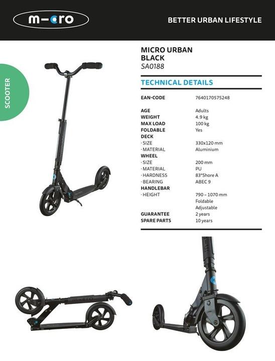 Actual product image Micro Urban black