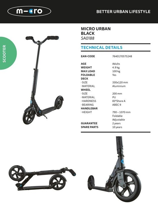 Produktbild Micro Urban Schwarz