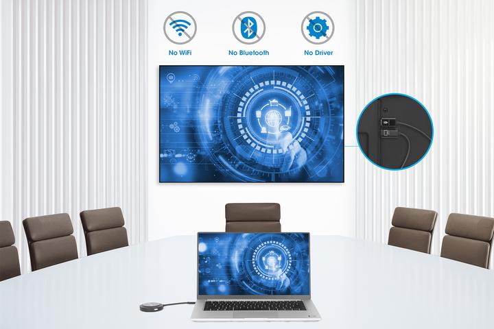 Productafbeelding Manhattan 1080p Wireless HDMI-Display-Präsentationsset mit 4 USB-C-Sendemodulen