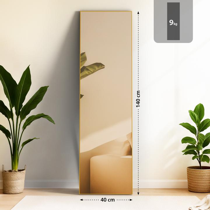 Image du produit CLP Spiegel Benicia Standspiegel und Wandspiegel in einem (140 x 40 cm)