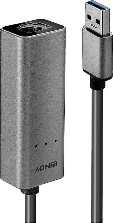 Lindy USB 3.0 auf 2.5G Ethernet Konverter 2.5 Gigabit-Ethernet-Anbindung ans Netzwerk (USB 3.0, RJ45 2.5 Gigabit Ethernet (1x))