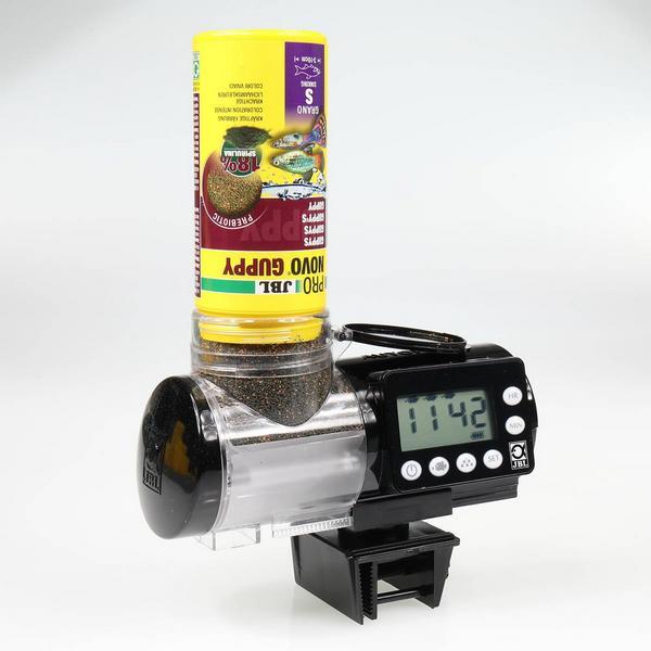 Produktbild JBL Aquaristik und Terraristik Kopie von JBL PRONOVO AUTOFOOD Black Futterautomat für Aquarienfische (Futterautomat Digital)