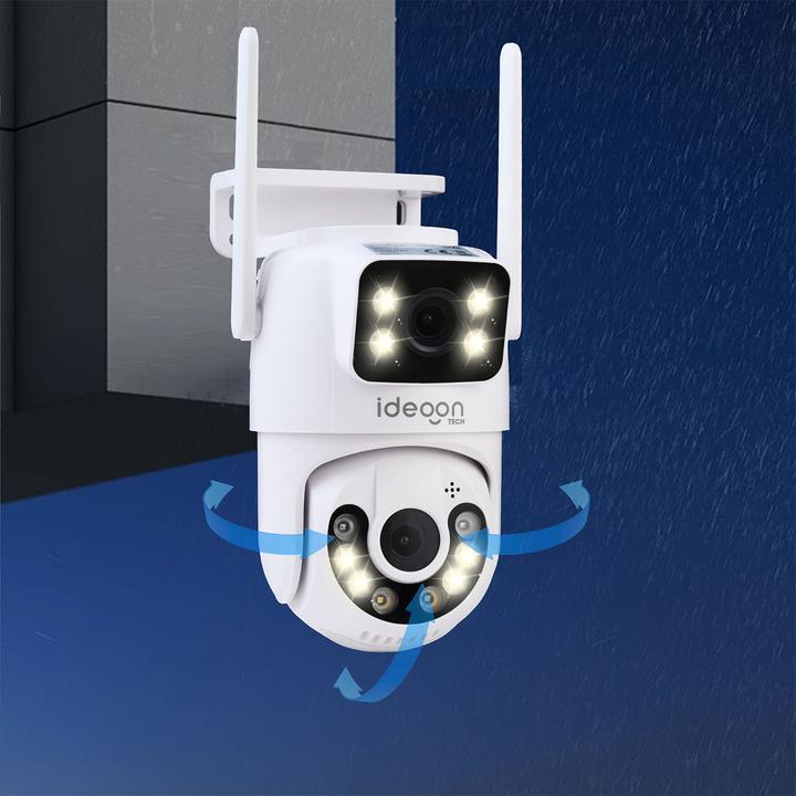 Produktbild Ideoon IP Outdoor Überwachungskamera, Pan-Tilt, 355°, Dual Lens